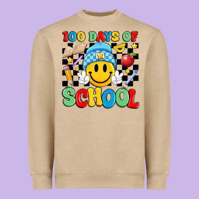 100 Days Of School Heavyweight Sweatshirt Designed By Artiststas
