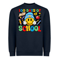 Navy 100 days of school Heavyweight Sweatshirt - Artiststas