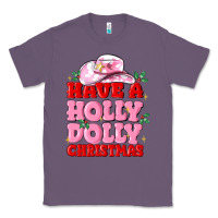 Lavender have a holly dolly christmas Classic Tee - MaliasSmallBusiness