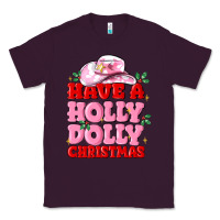 Plum have a holly dolly christmas Classic Tee - MaliasSmallBusiness