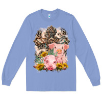 Colony Blue Western Pigs with Crosses Long Sleeve Tee - LillyAllenDesigns