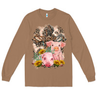 Toasted Coconut Western Pigs with Crosses Long Sleeve Tee - LillyAllenDesigns