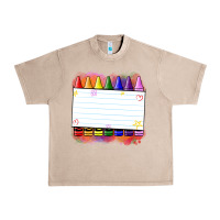 French Oak crayons add your text Urban Heavy Tee - NancyCooperArtShop