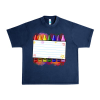 Navy crayons add your text Urban Heavy Tee - NancyCooperArtShop