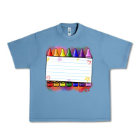 Pebble Blue crayons add your text Urban Heavy Tee - NancyCooperArtShop