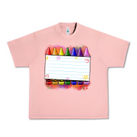 Salmon crayons add your text Urban Heavy Tee - NancyCooperArtShop