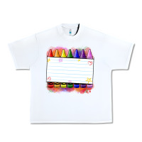 White crayons add your text Urban Heavy Tee - NancyCooperArtShop