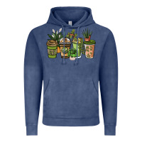 Vintage Denim plant lover coffee cups Vintage Hoodie - NancyCooperArtShop