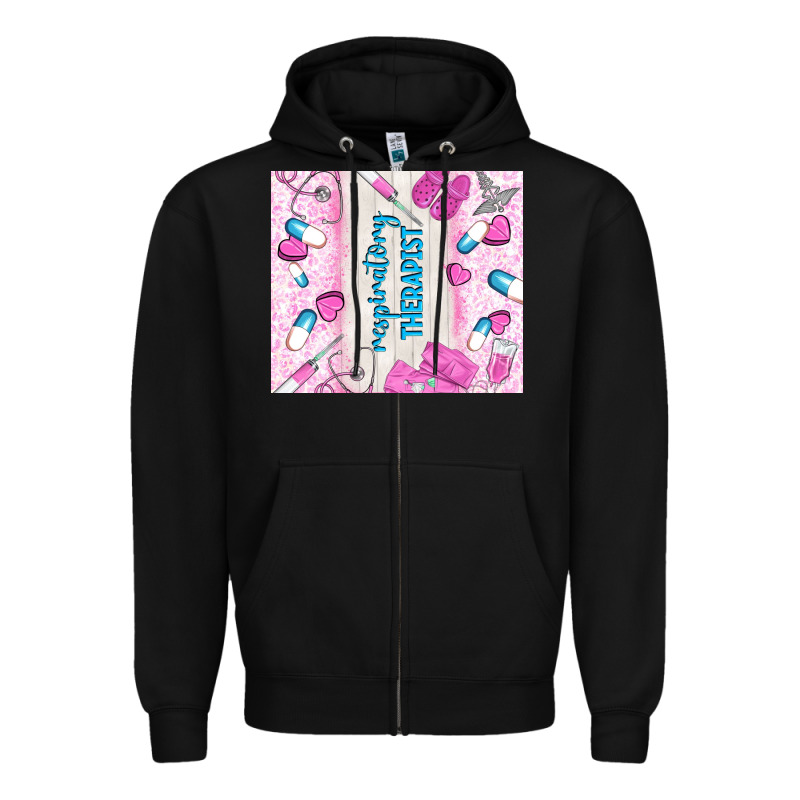 Respiratory Therapist Zipper Hoodie by TumblerDesignByShophia | Teevron