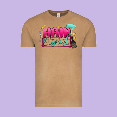 Hair Stylist Vintage Tee Designed By Maliassmallbusiness
