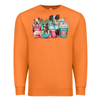 Carrot pig coffee cups Premium Sweatshirt - OliviaCreatesArt