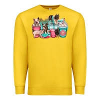 Lemon pig coffee cups Premium Sweatshirt - OliviaCreatesArt