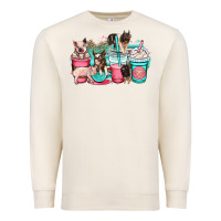 Sandshell pig coffee cups Premium Sweatshirt - OliviaCreatesArt