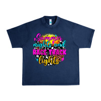 Navy summer nights and race track lights Urban Heavy Tee - JahusDesignShop
