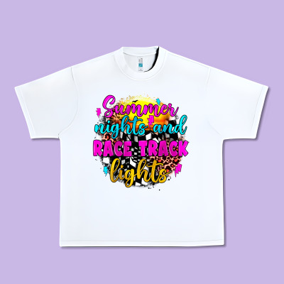Summer Nights And Race Track Lights Urban Heavy Tee Designed By Jahusdesignshop