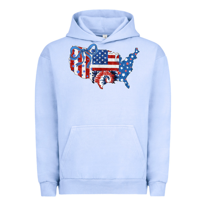 America Map Urban Hoodie by CowhideDigitalArt | Teevron