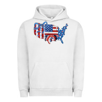 Pigment Lunar Rock America map Urban Hoodie - CowhideDigitalArt