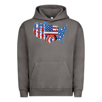 Pigment Tornado America map Urban Hoodie - CowhideDigitalArt