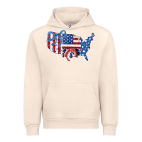Sandshell America map Urban Hoodie - CowhideDigitalArt