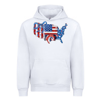 White America map Urban Hoodie - CowhideDigitalArt