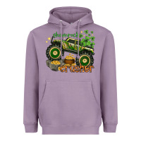 Lavender shamrock crusher st. patrick's day Heavyweight Hoodie - HowdyJamesFarm