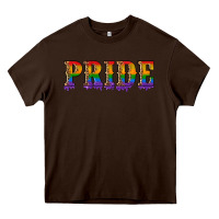 Chocolate Brown pride lgbtq glitter Heavy Core Tee - Artiststas