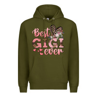 Army Green Best gigi ever Mother's Day Premium Hoodie - CowGirlArtShop