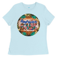 Baby Blue american babe Ladies Tee - Artiststas