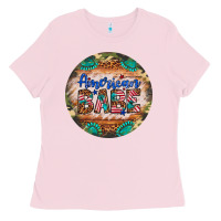Bubblegum Pink american babe Ladies Tee - Artiststas