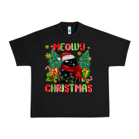 Black meowy christmas black cat Urban Heavy Tee - MaliasSmallBusiness