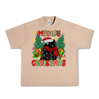 Burro meowy christmas black cat Urban Heavy Tee - MaliasSmallBusiness