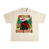 Sandshell meowy christmas black cat Urban Heavy Tee - MaliasSmallBusiness