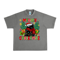 Tornado meowy christmas black cat Urban Heavy Tee - MaliasSmallBusiness