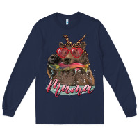 Navy Mother's Day Glasses Leopard Bandana Mama Bear Hunting Fish Long Sleeve Tee - RanaPortraitStore