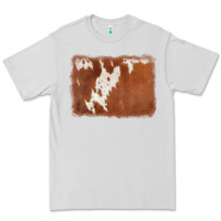 Dove Grey cowhide background Premium Tee - AdoDesignShop