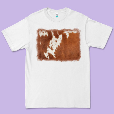 Cowhide Background Premium Tee Designed By Adodesignshop