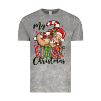 Cloud Rock my first christmas cute christmas sloth Vintage Tee - MaliasSmallBusiness