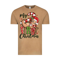 Vintage Camel my first christmas cute christmas sloth Vintage Tee - MaliasSmallBusiness