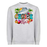 Heather Grey cruise life Heavyweight Sweatshirt - Artiststas