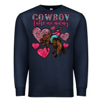 Navy cowboy take me away Premium Sweatshirt - OliviaCreatesArt
