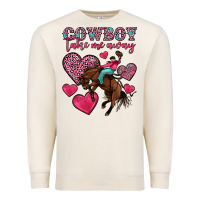 Sandshell cowboy take me away Premium Sweatshirt - OliviaCreatesArt