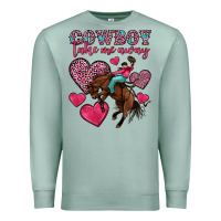 Seafoam cowboy take me away Premium Sweatshirt - OliviaCreatesArt
