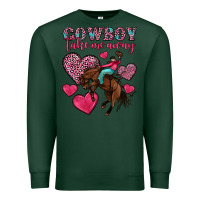 Sports Green cowboy take me away Premium Sweatshirt - OliviaCreatesArt
