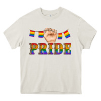 Cream pride lgbtq Heavy Core Tee - Artiststas