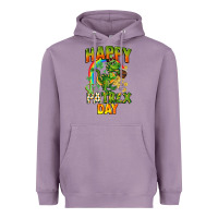 Lavender Happy St. Patrex Day Heavyweight Hoodie - CowGirlArtShop