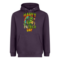 Plum Happy St. Patrex Day Heavyweight Hoodie - CowGirlArtShop