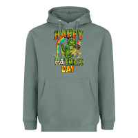Sage Happy St. Patrex Day Heavyweight Hoodie - CowGirlArtShop