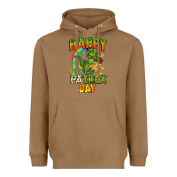 Toasted Coconut Happy St. Patrex Day Heavyweight Hoodie - CowGirlArtShop