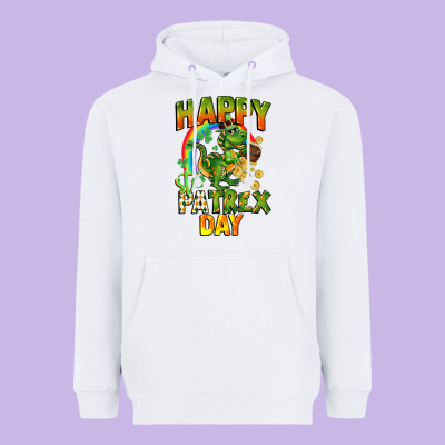 Happy St. Patrex Day Heavyweight Hoodie Designed By Cowgirlartshop