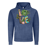 Vintage Denim plant love Vintage Hoodie - NancyCooperArtShop